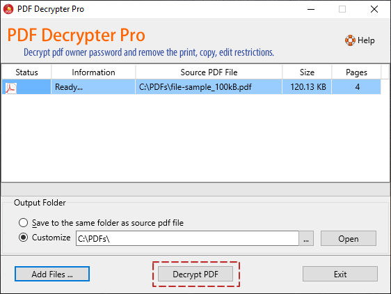 PDF Decrypter Pro